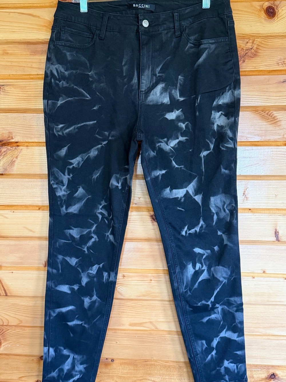 Baccini Women’s Black Tie-Dye Pants Size 12